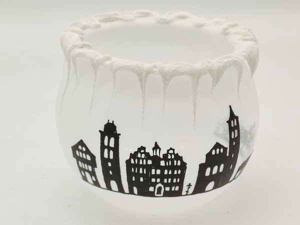Lantern “Skyline Bad Hersfeld” with icy pins
